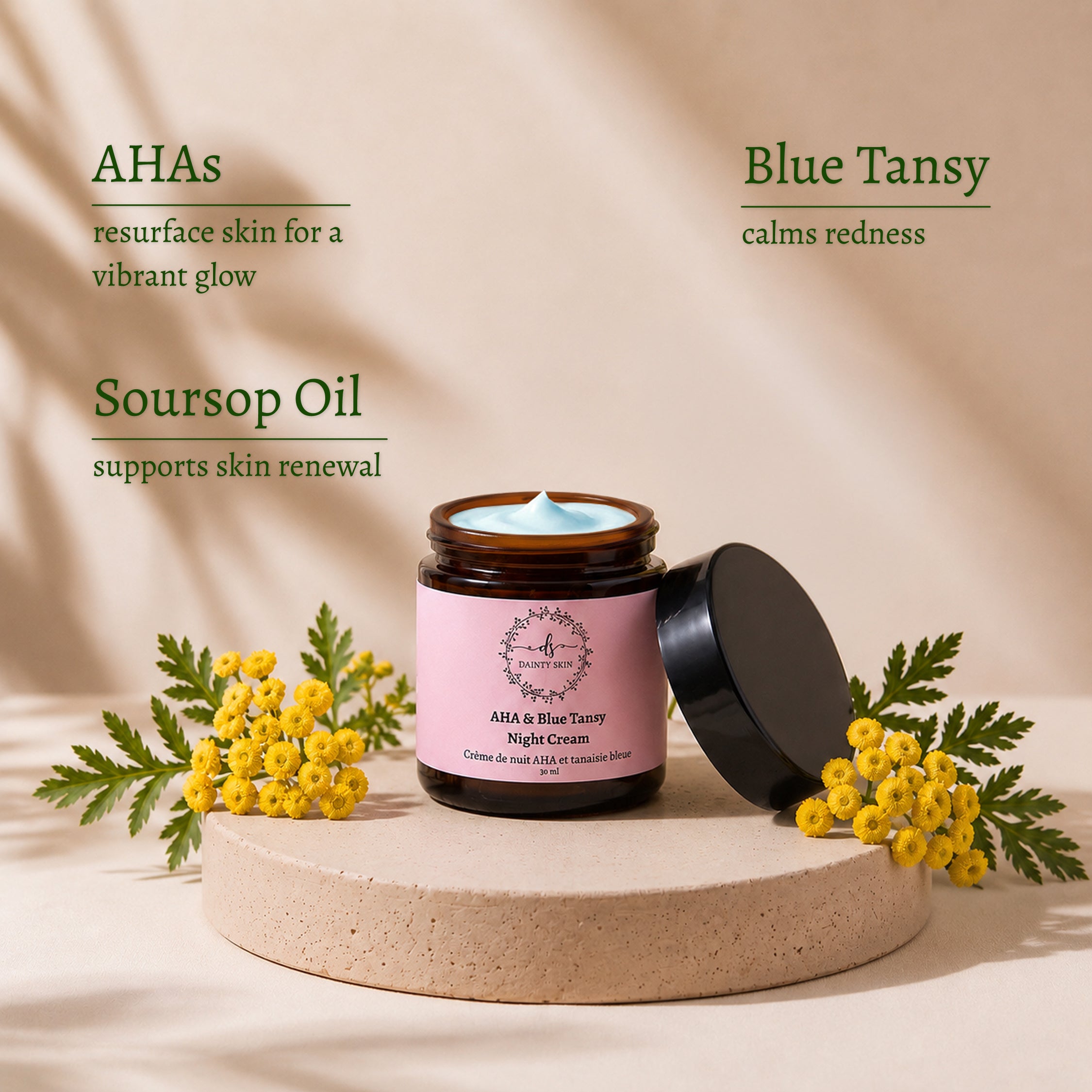 AHA and Blue Tansy Night Cream