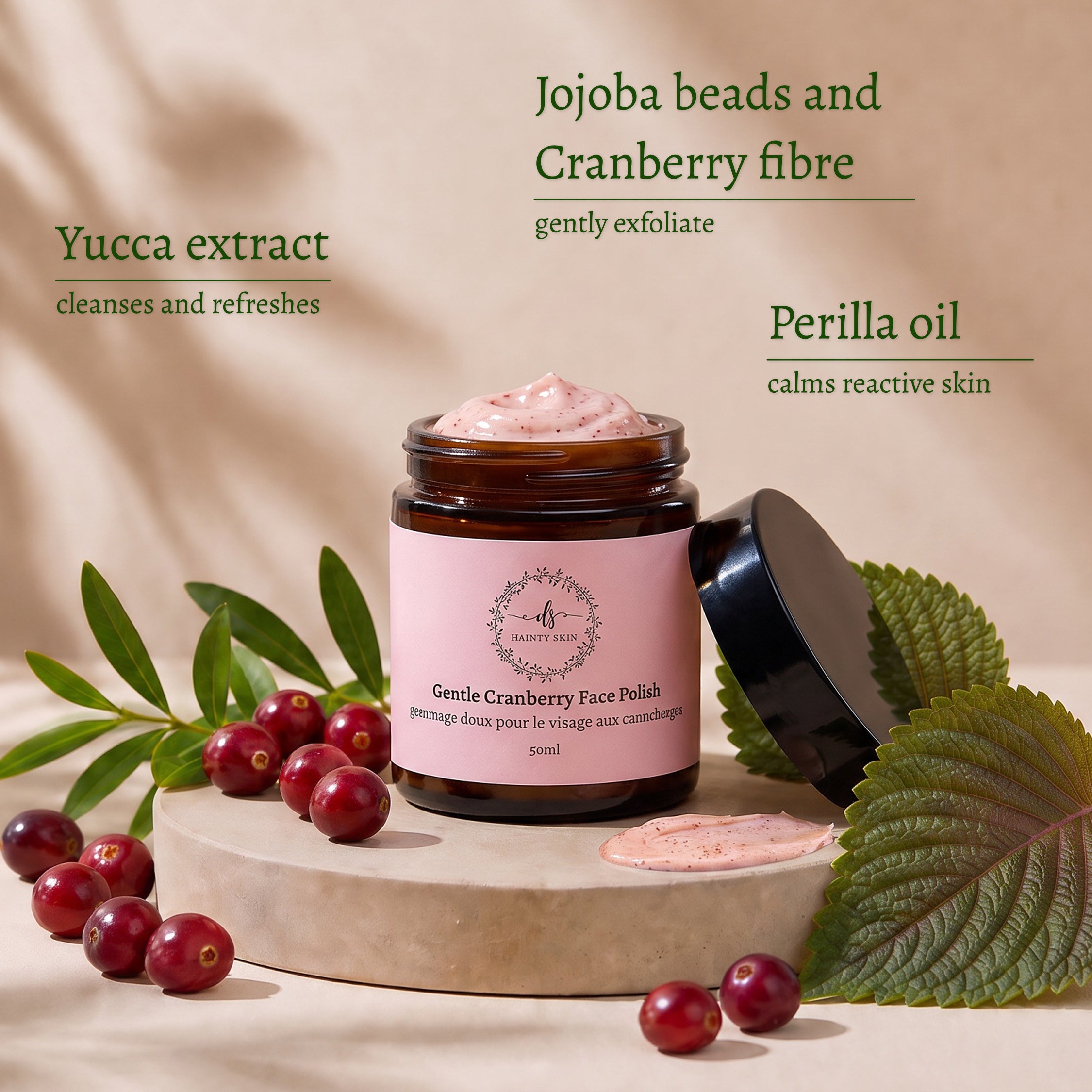 Gentle Cranberry Face Polish