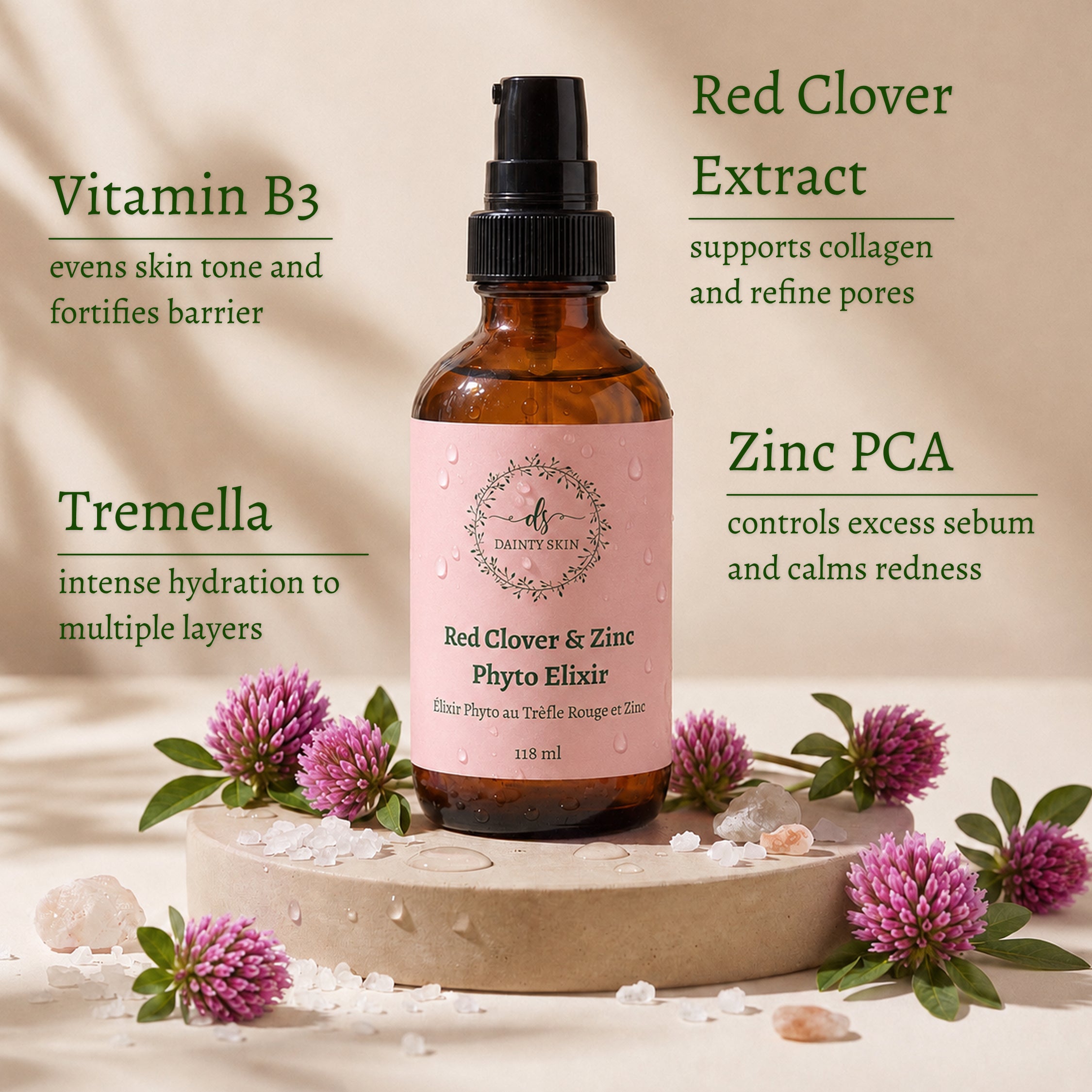Red Clover & Zinc Phyto Elixir