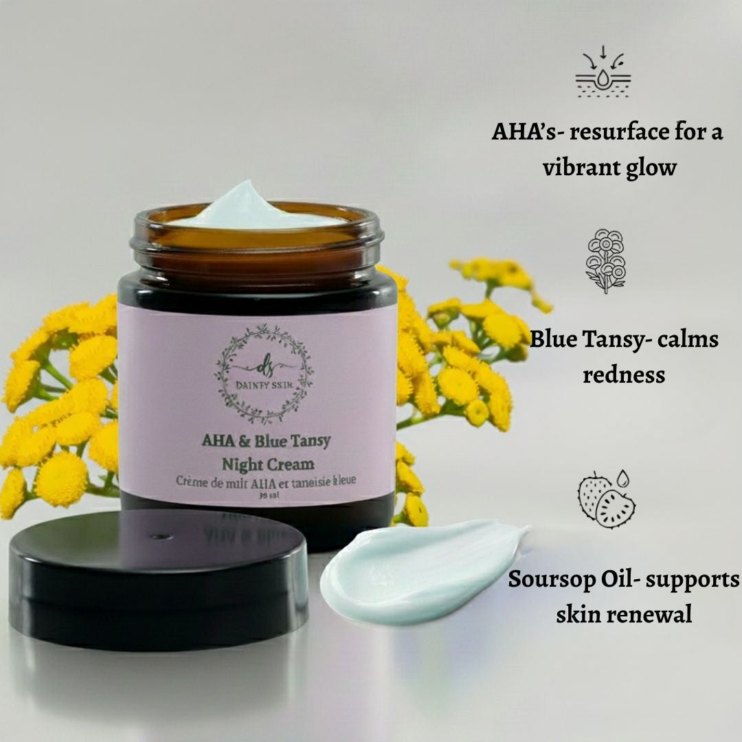 AHA Cream | Night Cream | Exfoliating Cream | Dainty Skin
