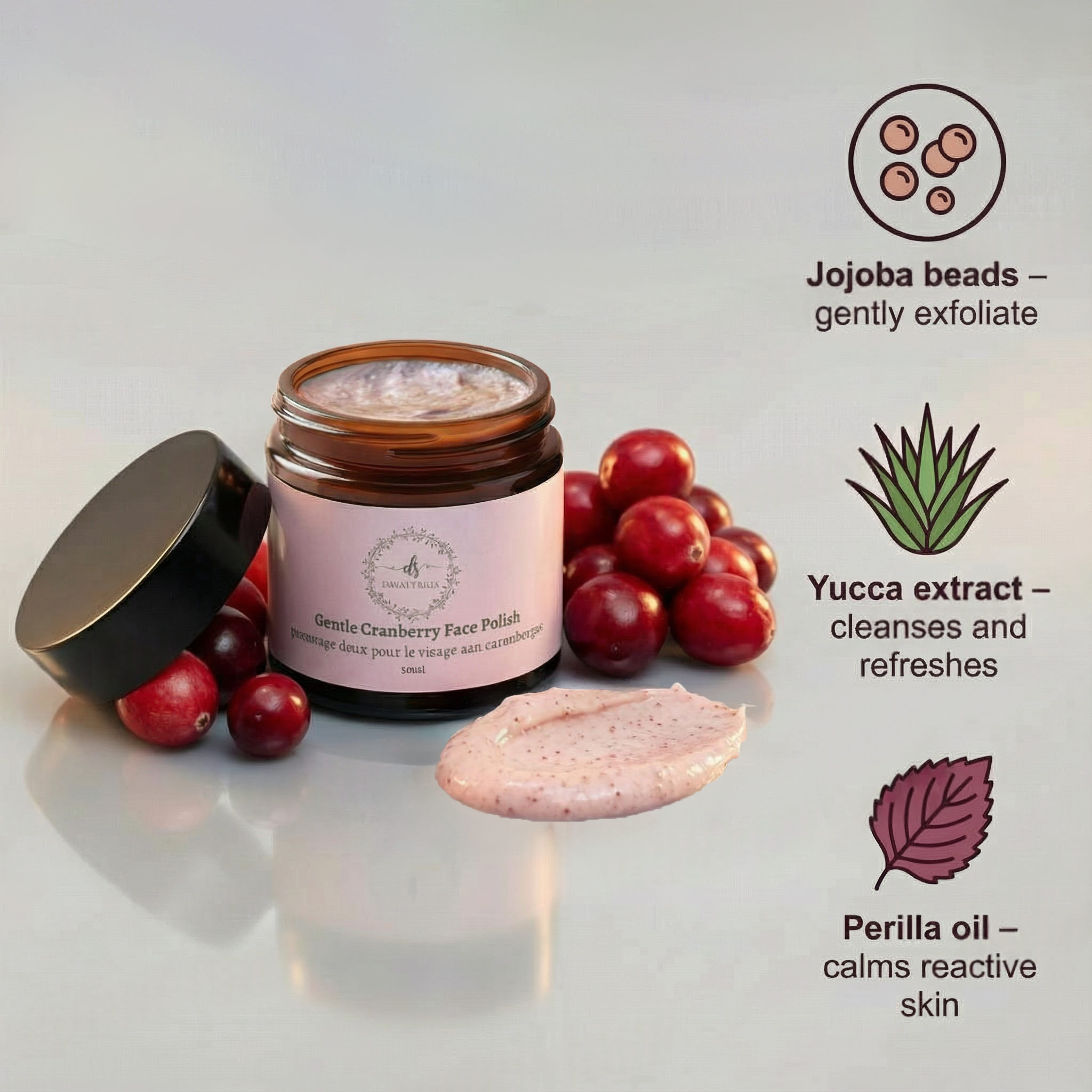 Gentle Cranberry Face Polish